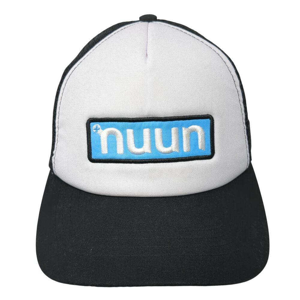 Nuun Snapback Trucker Hat Black One Size Adjustable Mesh Back Poly Boco Gear